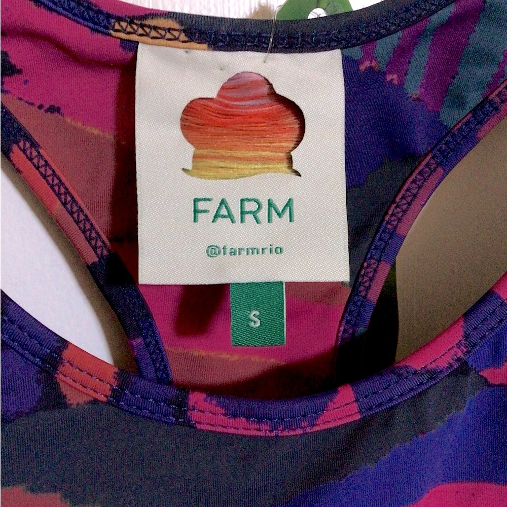 NWT Farm Rio Abstract Patches Top - Picture 6 of 7